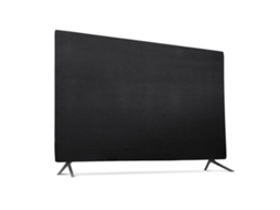 Capa Protetora Contra Poeira para Tela de Tv Lcd de 43", 49" e 55", em Tecido Elástico, para Computador. Cor: Preto. AQUAFORGE