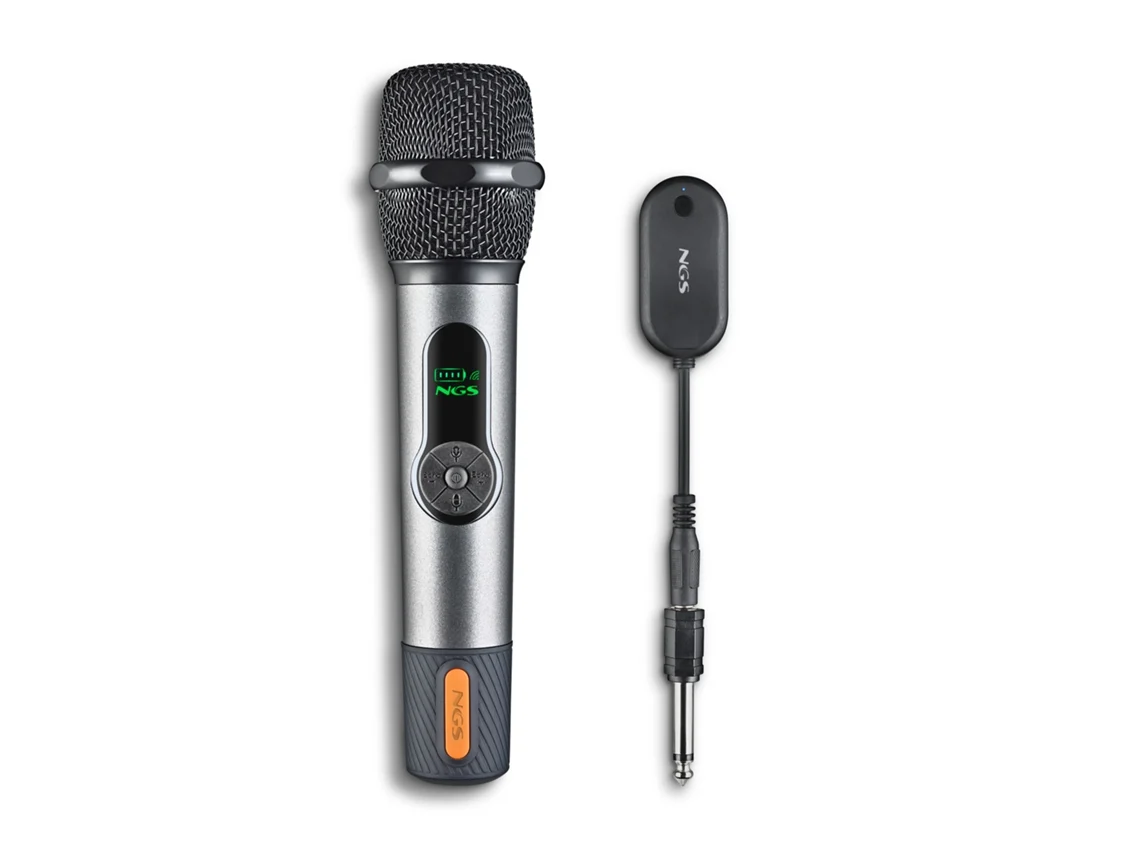 Microfone NGS Singer Star (Sem Fios - Frequência: 15Hz-12kHz)