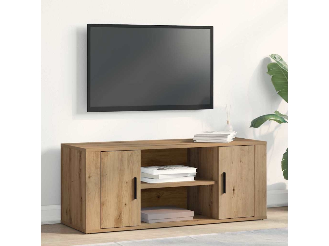 Vidaxl Gabinete Para Tv 100 X 35 X 40 Cm Carvalho Artisiano