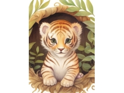 Quebra Cabeça Yazz Tigre Fofo 1000 Peças