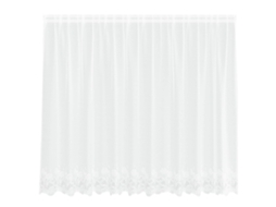 Maison Exclusive - Cortina De Renda Com Cortinas Branco 160 X 300 Cm Poliéster