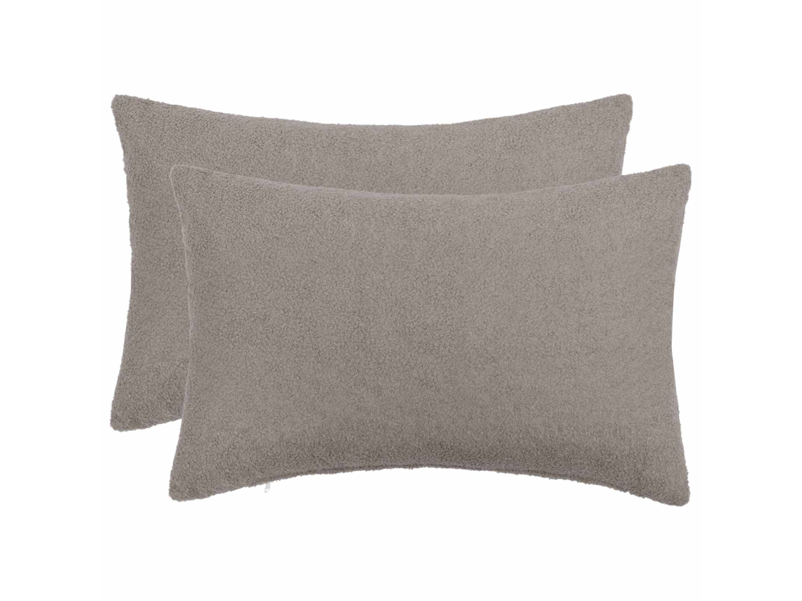 Vidaxl Capa Almofada 2 Pcs Heerlen Cinzento-claro 40 X 60 Cm Bouclé