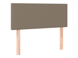 Cabeceira de Cama em Tecido 100x5x78/88 cm Cinzento Acastanhado MAISON EXCLUSIVE