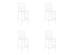 GARBAR Opera High Stool Interior Exterior High Stool Branco
