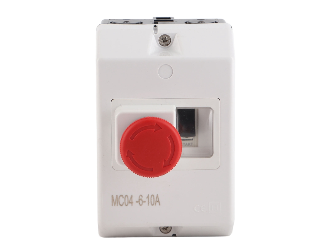 Disjuntor de Proteção de Motor Veloriskku Ip55 com Paro de Emergência 6‑10a