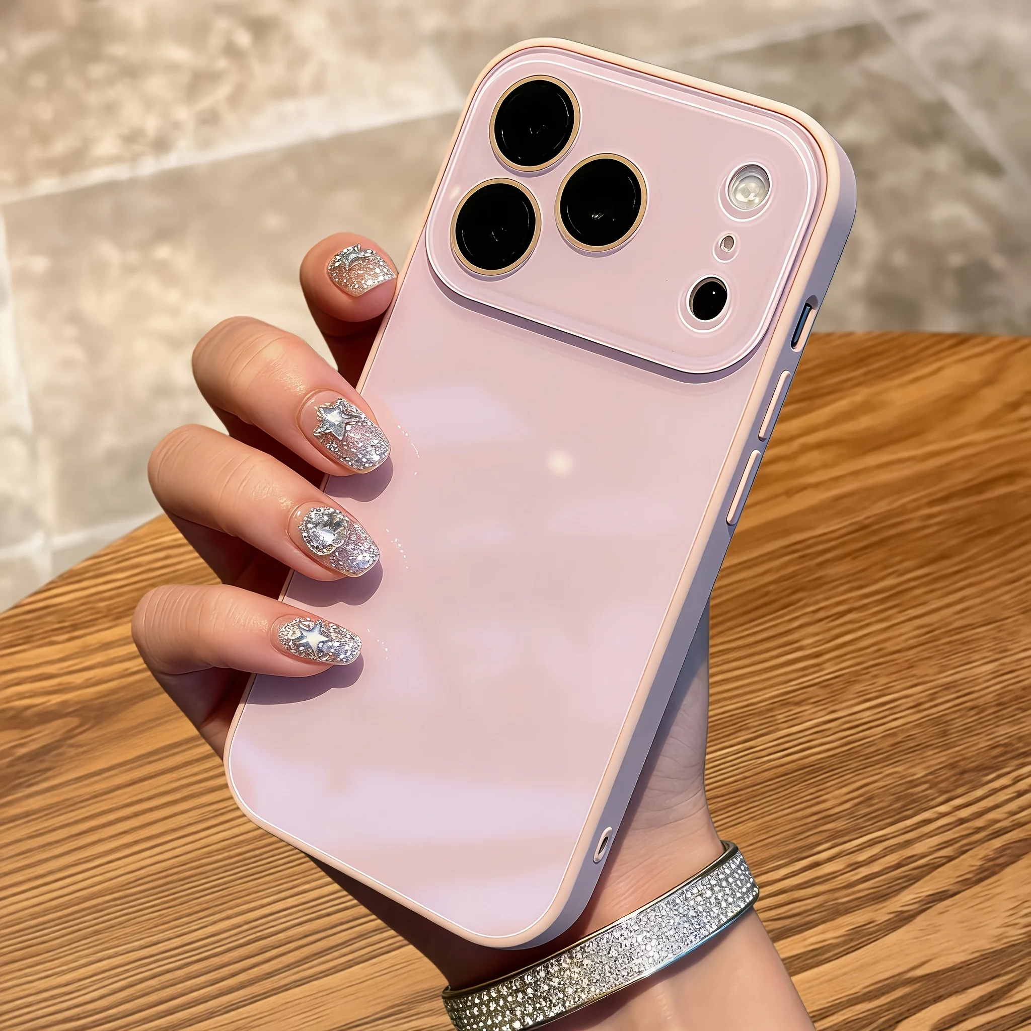 Capa Protetora Para Celular (iphone 14 Rosa) Com Estrutura Resistente A Impactos E Parte Traseira Rígida.