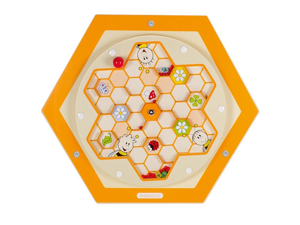 Jogo De Parede Beleduch Com Colmeia De Pólen, Elemento De Madeira Para Brincar, Educativo