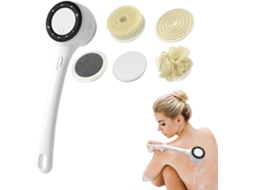 Escova De Banho Elétrica Para O Corpo, Esfoliante Corporal 3 Níveis De Intensidade, Visor Digital, Cabo Longo, Unissex