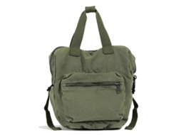 Mochila Feminina Moderna De Lona, Ideal Para Escola E Uso Diário. Combinação Perfeita De Estilo E Praticidade. Cor Verde.