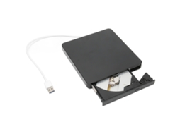 Aetheria gravador de Dvd Externo Usb3.0 Portátil Player para Laptop Compatível com Usb2.0 Usb1.1 Preto