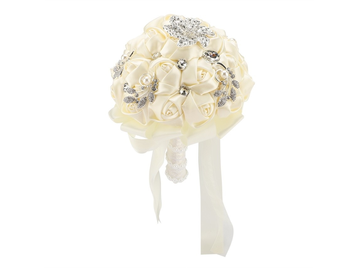 Buquê De Noiva Com Broche Para Casamentos E Festas.