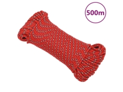 Vidaxl Corda De Barco 3 Mm 500 M Polipropileno Vermelho
