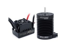 Motor Brushless 3800kv Surpass Hobby M2845/m540 Preto À Prova D'água com Esc M45a Conector 4.0 para Carros Rc 1/14 MDUG