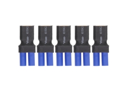 5 Adaptadores Ec5 Para Xt60 Macho De Borracha Plástico Cobre Durável Seguro Para Carro Avião Barco Rc