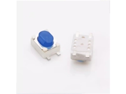 10 Unidades De Interruptor Toque Ts A017b, Botão Plano De Silicone Azul 4 Pinos Para Chave Carro, Controle Remoto, 3 * 4 2