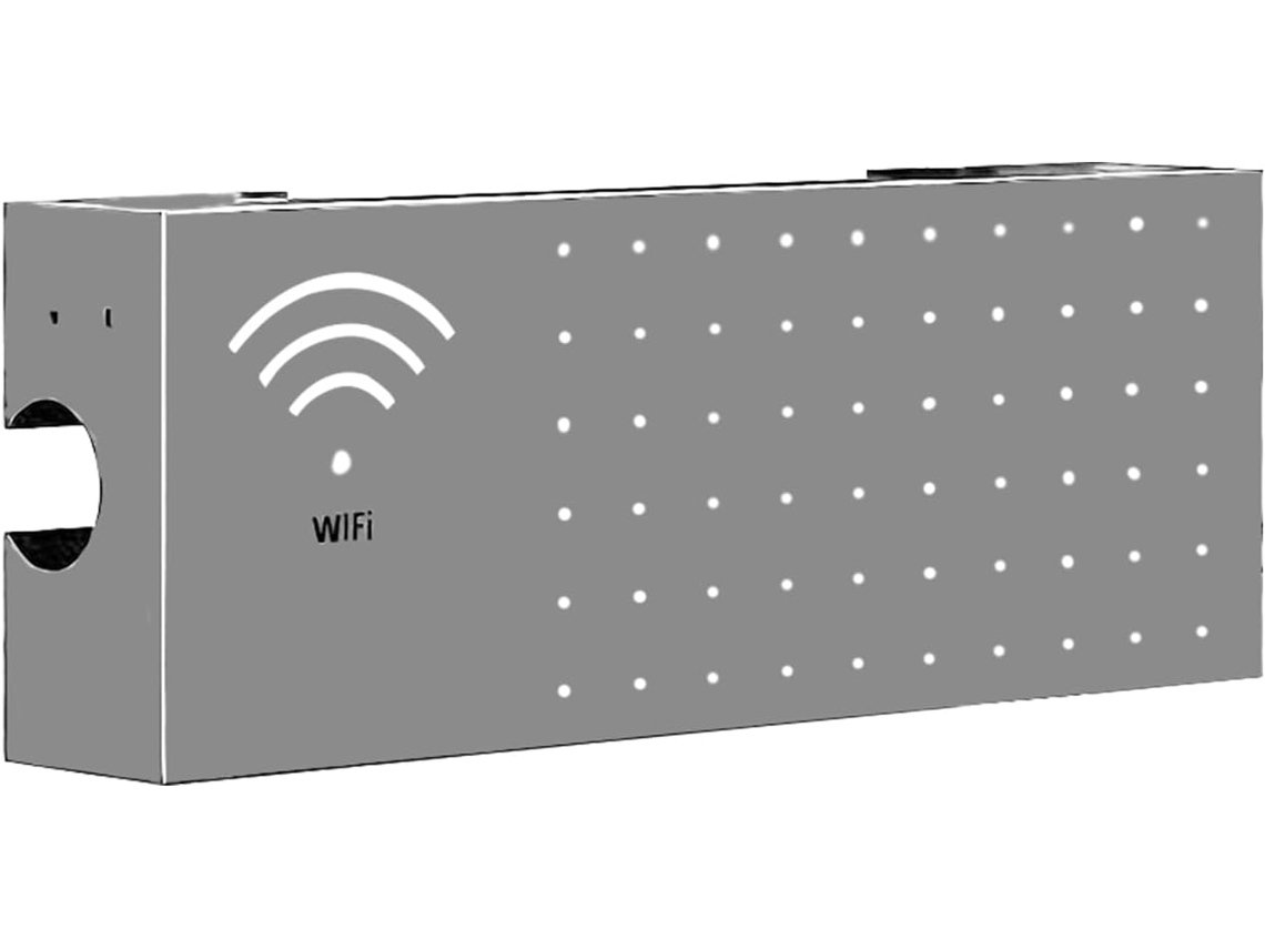 Tampa para Roteador Wi Fi Organizador de Parede Multifuncional em Aço Carbono, Tampa Roteador Internet, CHABERLU