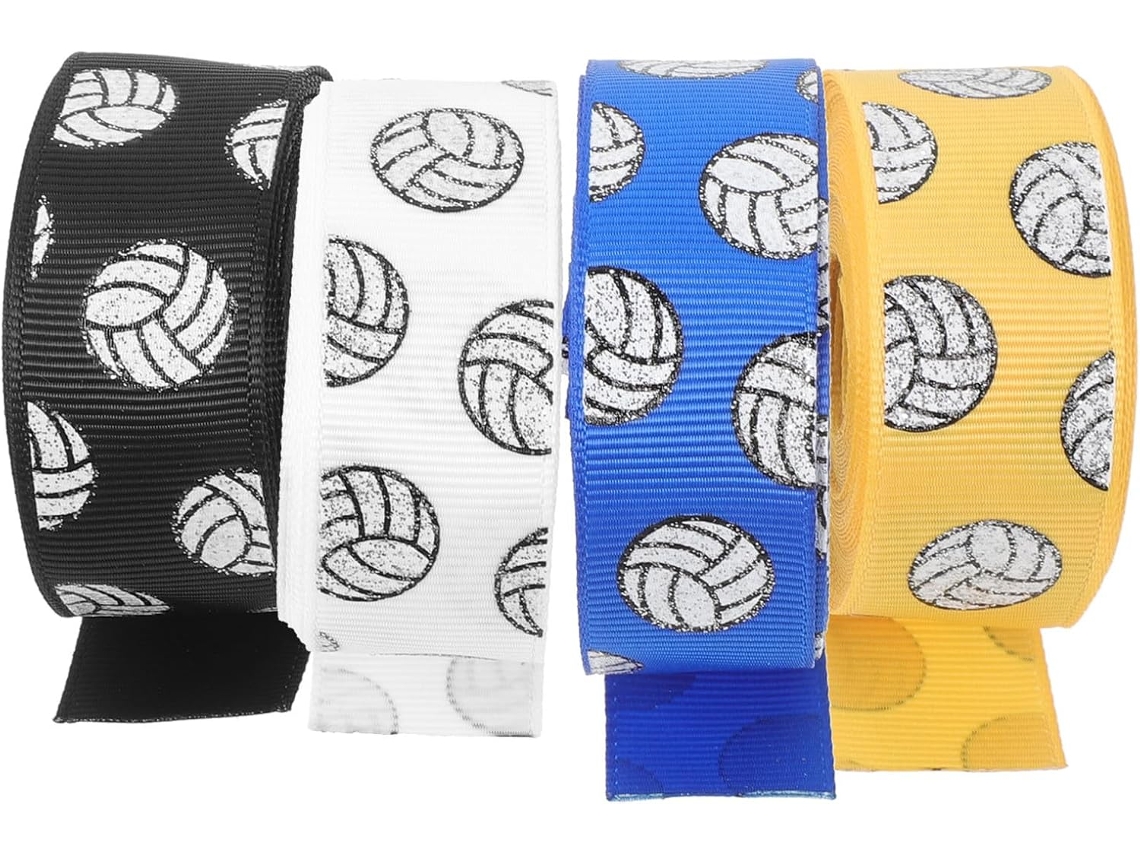 Fita decorativa para voleibol para artesanato, 4 rolos