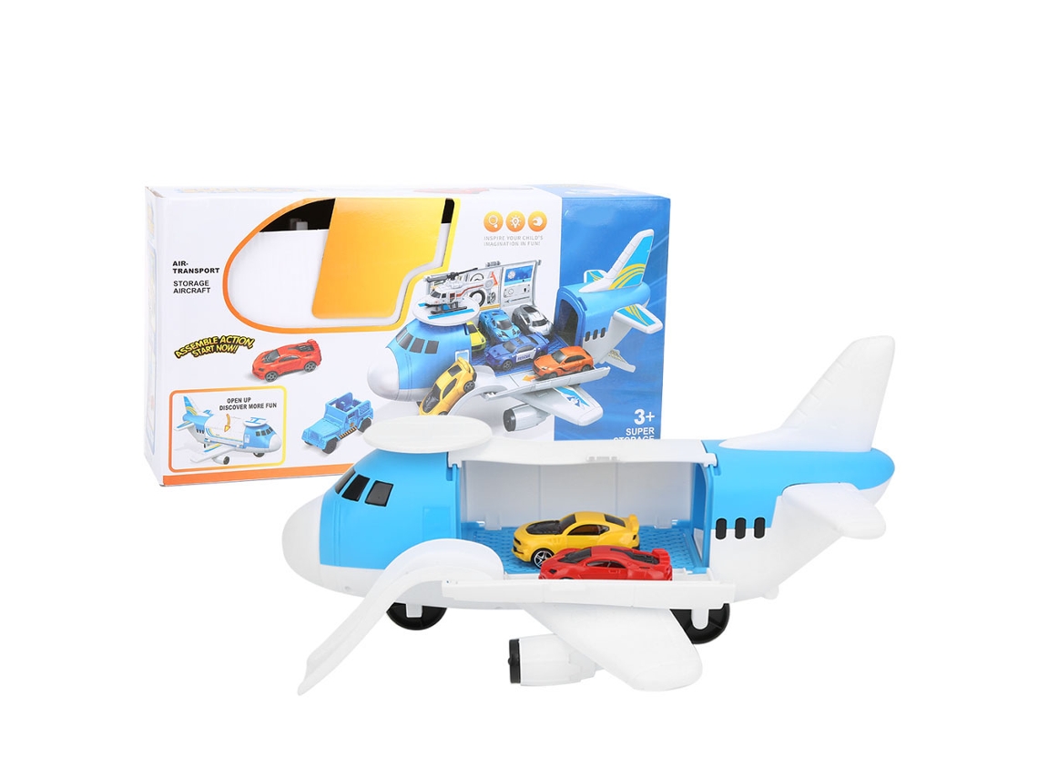 Mali brinquedo de Avião de Transporte Inércia Diy para Crianças Educação Infantil Montagem e Armazenamento
