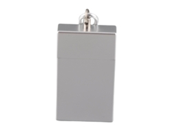 Cinzeiro de bolso mini portátil de aço inox com carabina para viagens S/MARCA