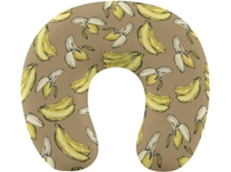 Almofada de Viag Vintage em Formato Banana, Apoio para o Pescoço, Suporte Cervical Espuma Viscoelástica,