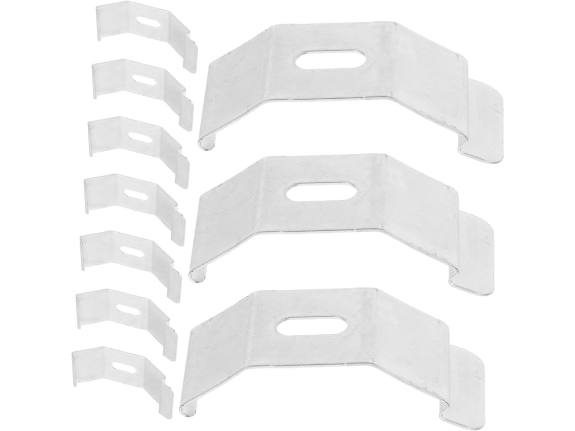 Conjunto De 10 Presilhas Para Cortinas, Suportes Fixos Em Aço Inoxidável, Restaurador De Persianas Para Casa, Escritório E Hotel