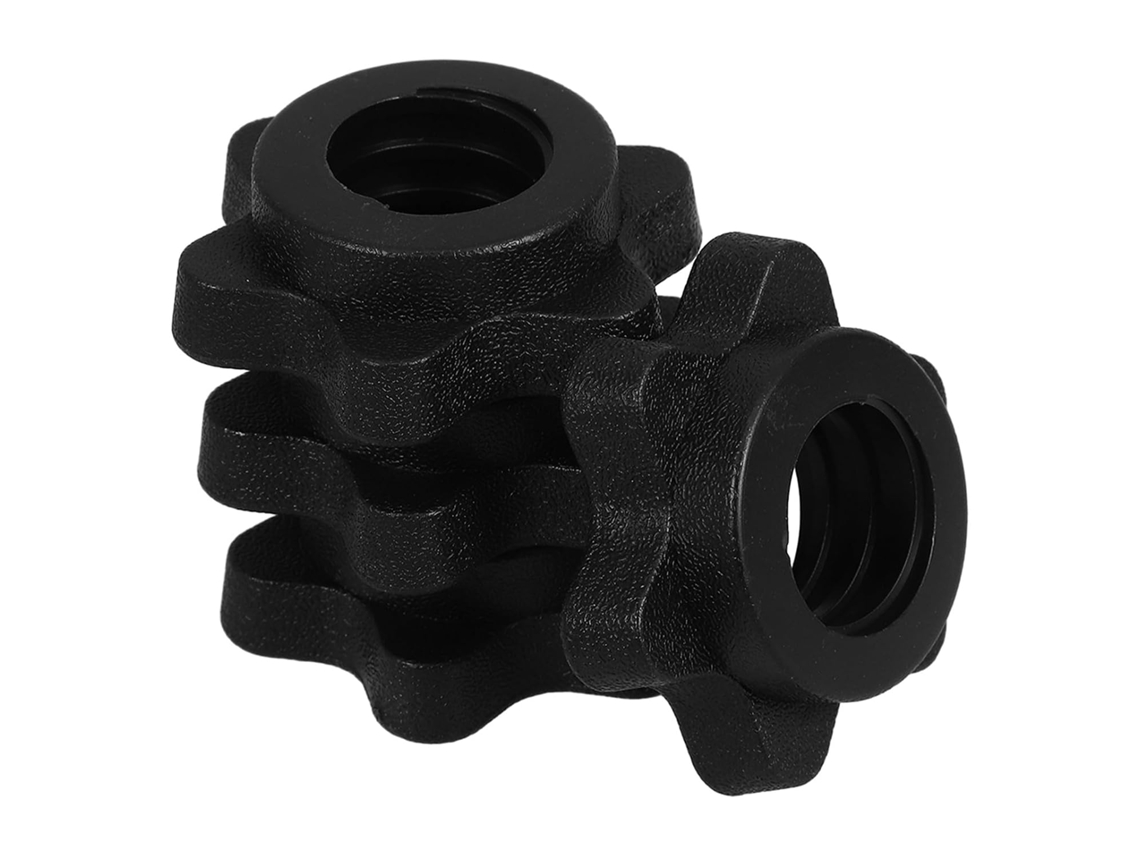 Luxshiny Conjunto De 4 Porcas Segurança Para Barras Peso, Acessório