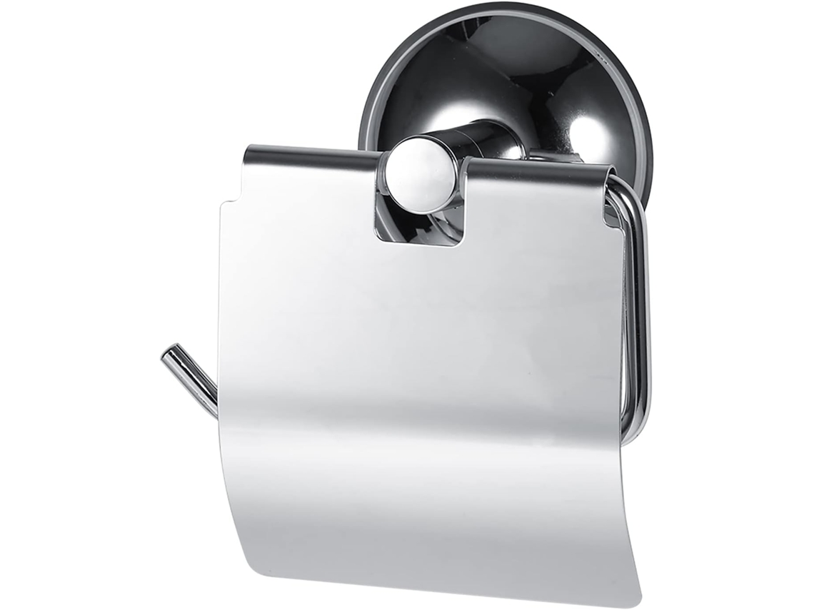 Suporte Para Papel Higiênico Com Ventosa Em Aço Inoxidável E Gancho, Fácil De Instalar Em Casa, No Banheiro Ou Em Vasos
