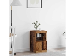 Vidaxl Aparador Led Madeira Antiga 41 X 37 X 67 Cm