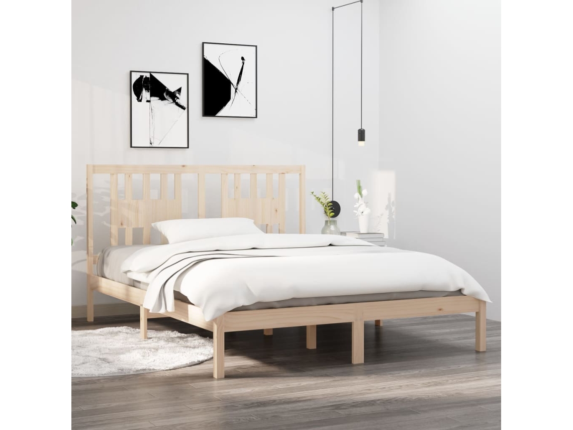 Vidaxl Estrutura De Cama 160x200 Cm Pinho Maciço