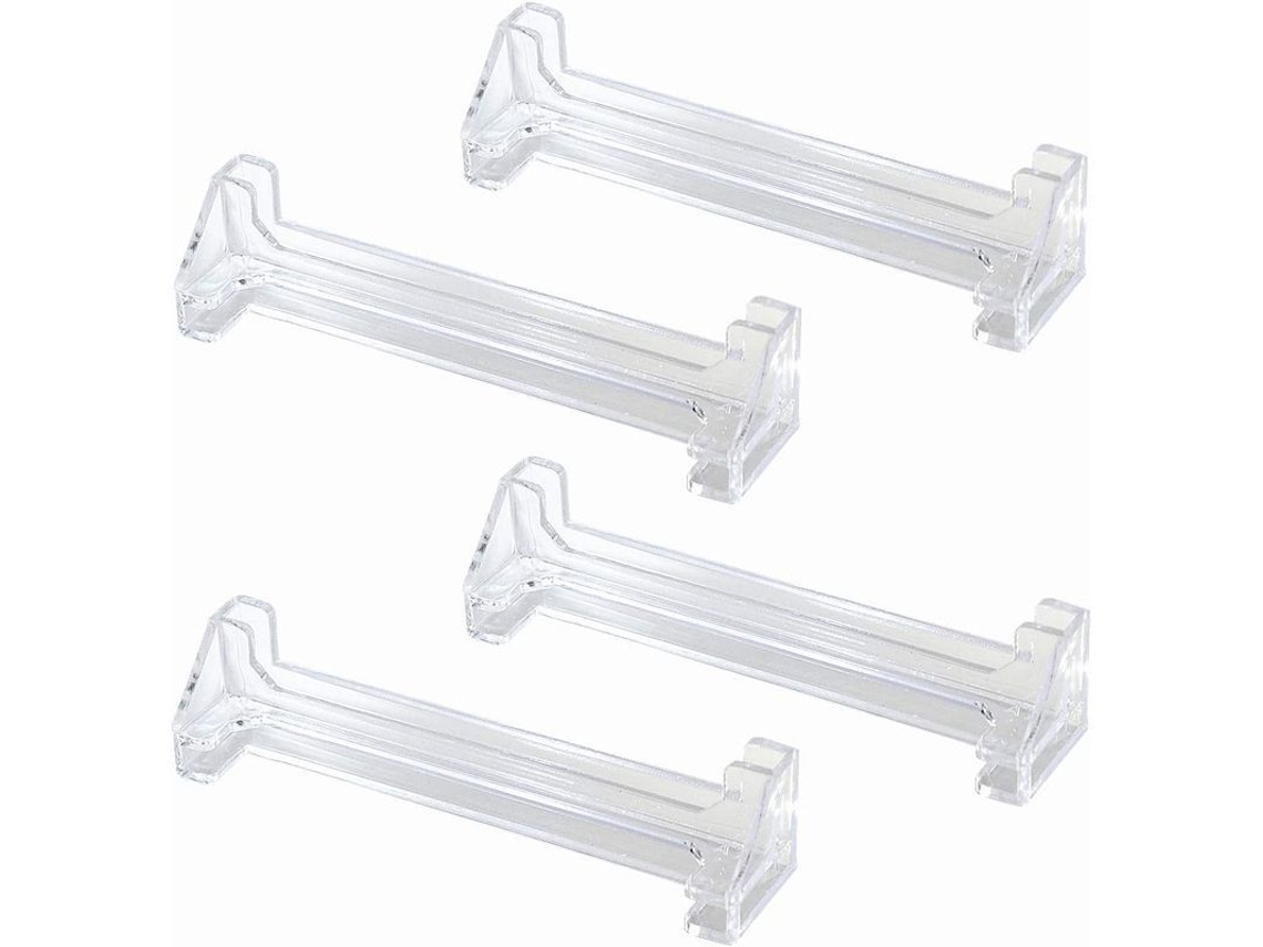 Nova Line 4 Cantos de Cortina Vertical 3.5 Polegadas em Plástico Transparente para Persianas Verticais (89mm)