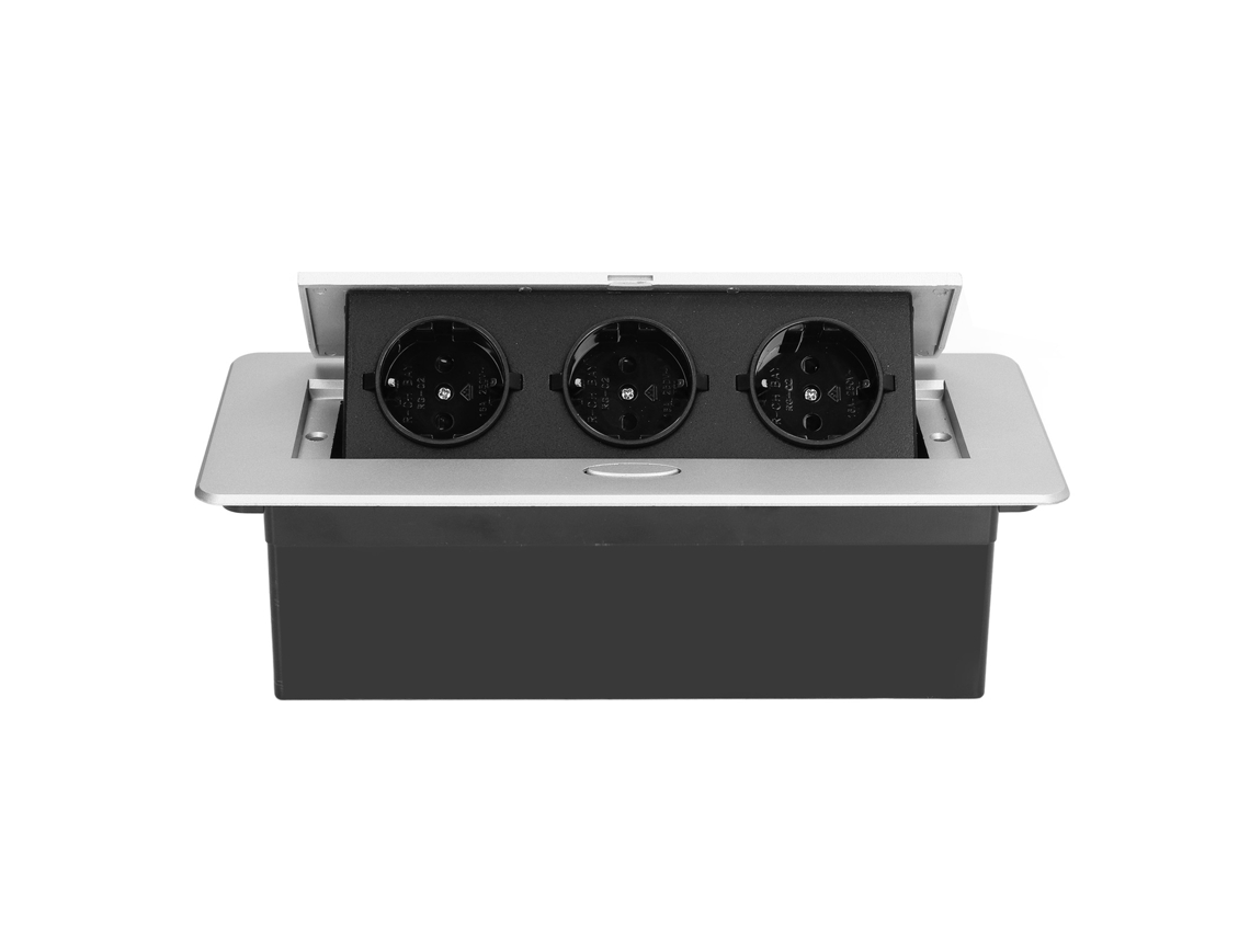 Laxiscreed Tomada Embutida Para Mesa Com Conexão De 16a, Ideal Para Fixar Ao Chão