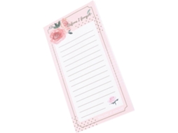 1 Caderno Blocos-notas Para Refrigerador Bloco-notas Magnético Pense- De Escritório Lista De Cursos Papel Frio