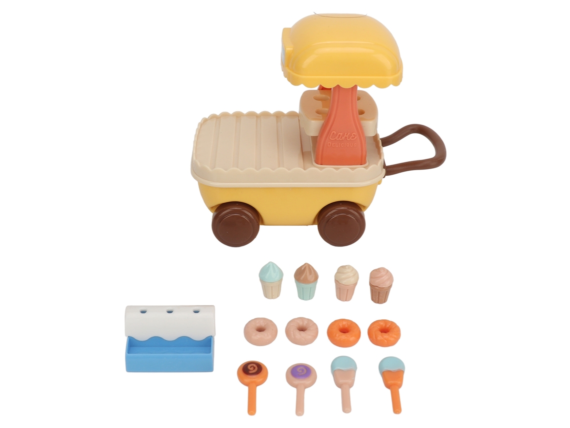 Mali carrinho de Sorvete Mini Plástico Rodante Fofo Seguro Educativo Brinquedo Presente para Crianças