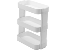 Organizador De Mesa Tofficu 3 Níveis, Removível, Branco, Multiuso, Para Diversos Itens, Incluindo Maquiagem