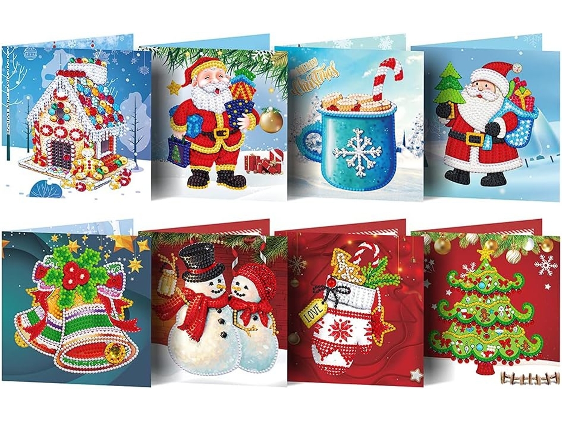 Peças 3d Pop Up Cartões De Saudação, Cartões De Presente Com Pintura Diamante, Cartões De Natal Diy, Pintura Diamante 5d Aquaforge