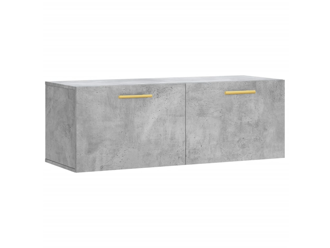 Armário de Parede Derivado Madeira Cinza Cimento MAISON EXCLUSIVE (100x36,5x35 cm)
