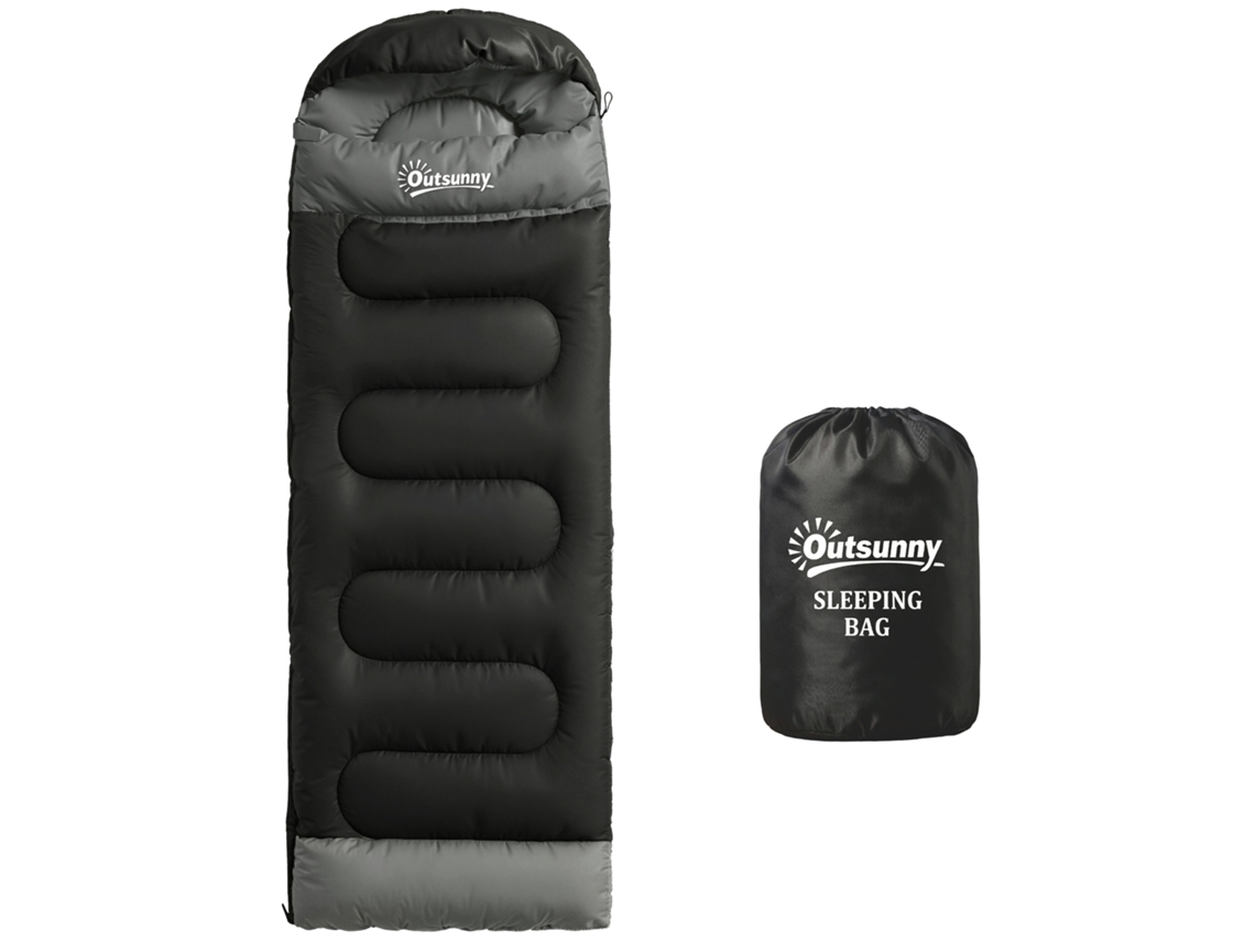 Saco de Dormir para Adultos, Leve e Compacto, Preto E TOWN COMMERCE GMBH