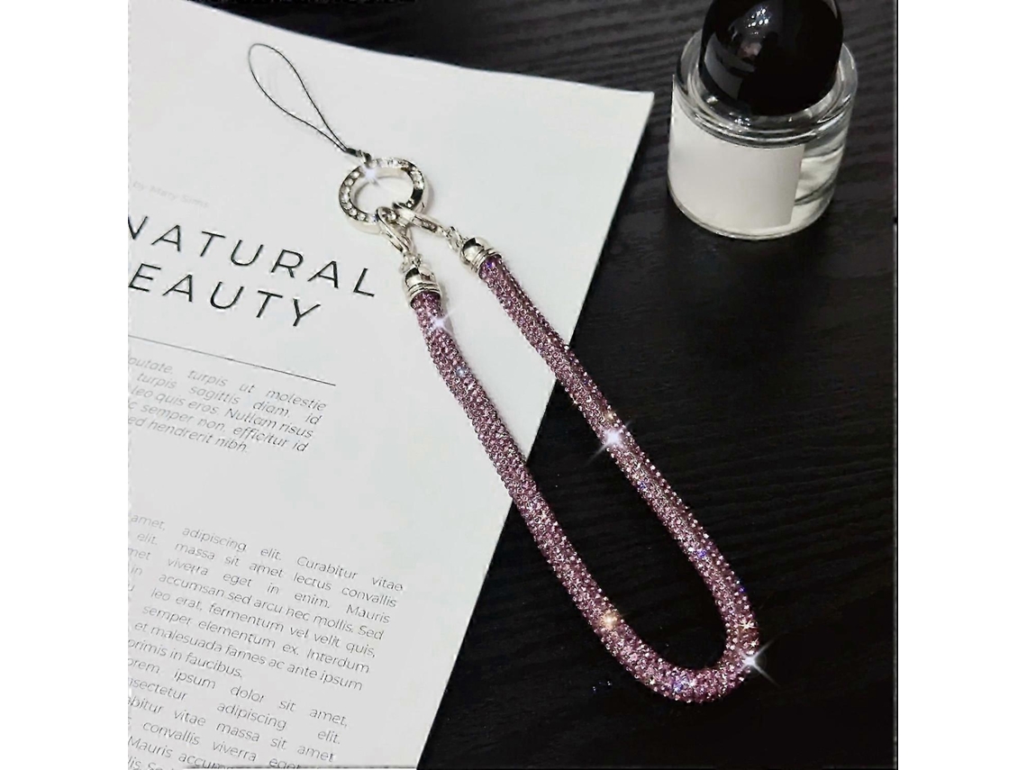 Pulseira Para Celular Com Decoração Brilhante De Strass, Alça De Mão, Comprimento: 25 Cm, Multicolorida.