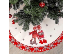 Saia Para Árvore De Natal De 120 Cm, Ideal Para Decorar Festas De Natal. Loja Olysi