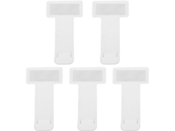 Conjunto Zerodeko com 5 porta-notas com clipe automático para carro, adesivo plástico transparente.