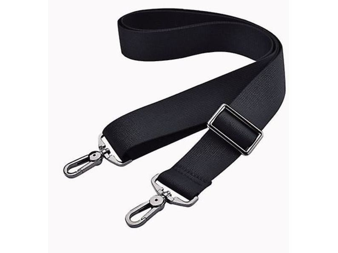 Alça De Ombro Única Ajustável Com Gancho Metal Preto Para Laptop, Ideal Para Academia E Esportes
