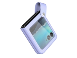 Capa De Couro Com Alça De Mão Para Motorola Razr 40 Ultra
