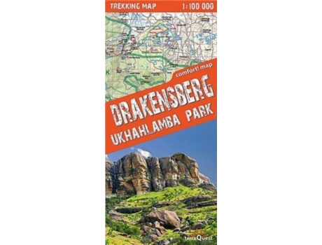 Livro terraQuest Trekking Map Drakensberg amp Ukhahlamba Park de Vvaa (Francês)