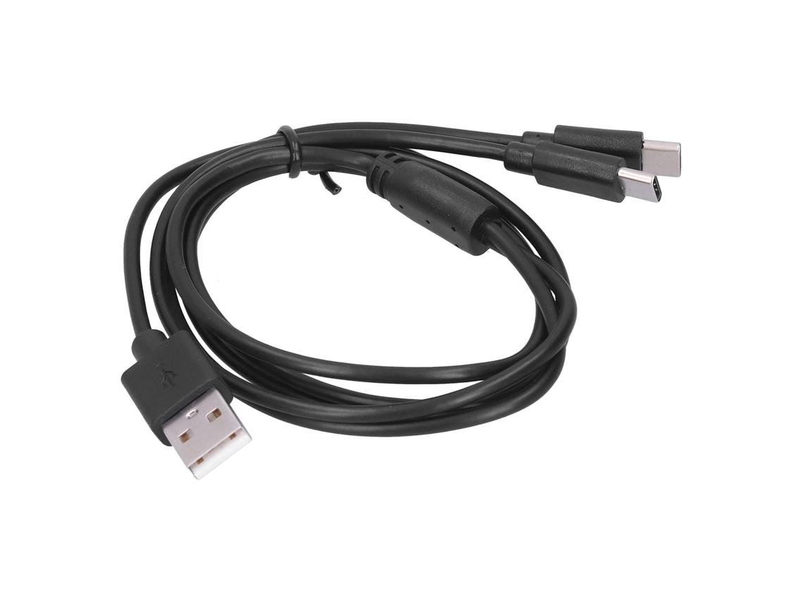 Cabo Carregamento Usb Para Duas Portas Typec 2 Em 1 Multi Funcional