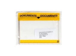 Envelope Autoadesivo Porta-Documentos 165x130 mm Janela Transparente