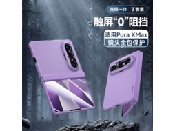 Capa Para Celular Huawei Pura X Max (roxa De Alta Definição) Com Acabamento Em Óleo Texturizado Para Toque Suave E Dobradiça Com Mola.