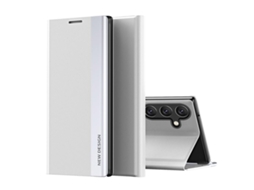 Capa Para Samsung Galaxy A37, Capa Flip Em Couro Pu (branca) Digitallab