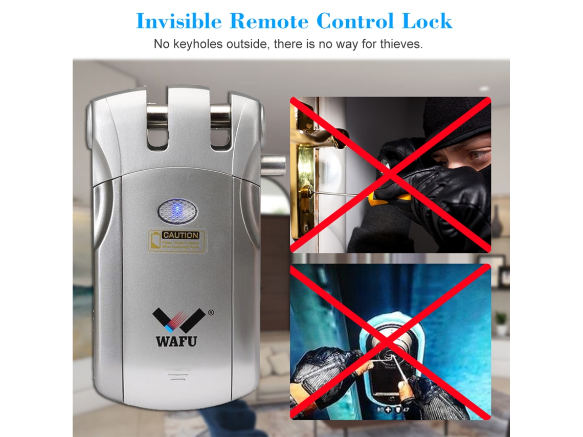 Trava Inteligente Sem Chave Controle Remoto Wafu Wf 018u