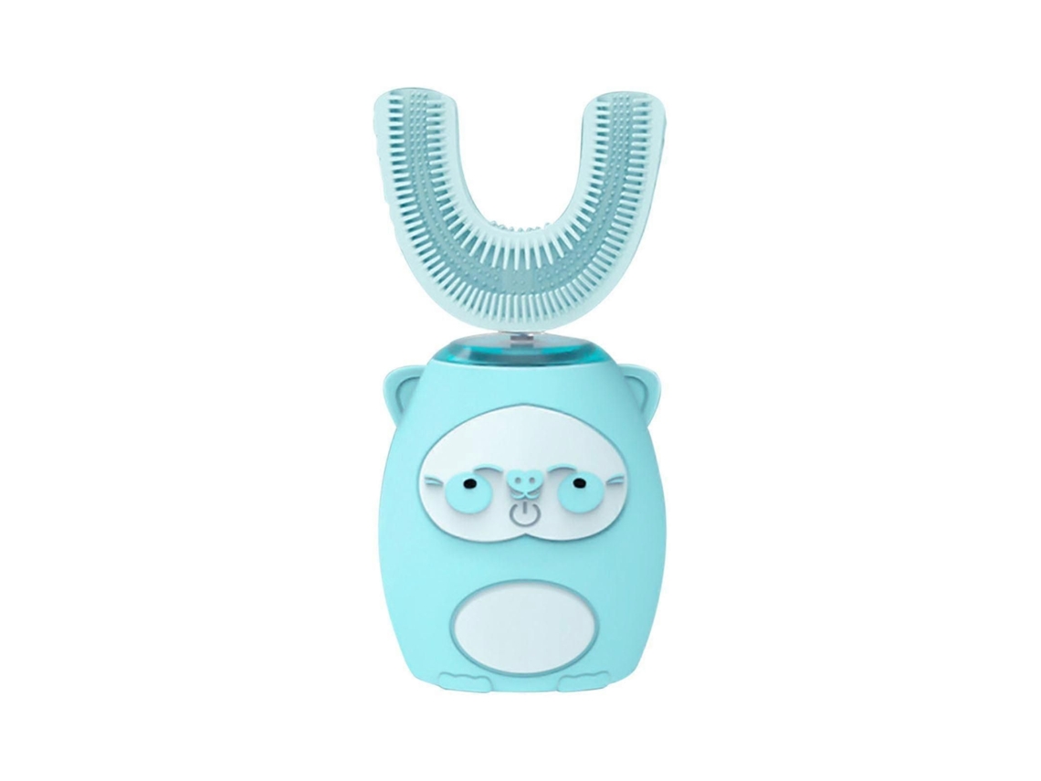 Escova de Dentes Elétrica Infantil em Formato U com Função Automática Clareamento e Massagem, 3 Modos Limpeza um Design Fofo Desenh GOKOCO