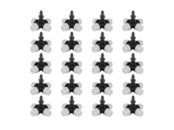 20pcs Aspersor Cruzado Com Conector Jardim Irrigação Acessórios